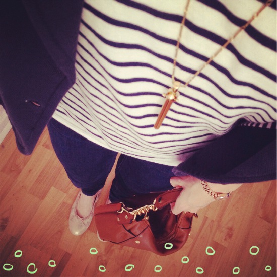 Outfit - Casual gestreift