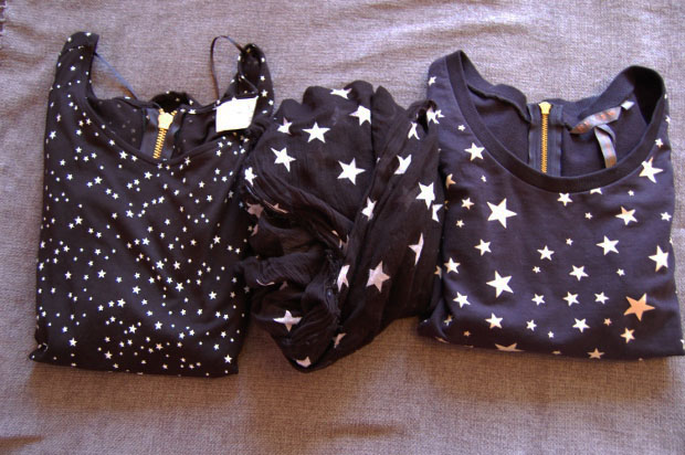 Kleidung mit Sternenprints