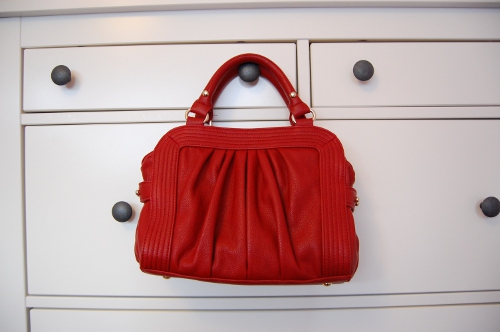 rote Tasche von Zara